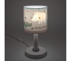 Dalber 60621N - LED vaikiška naktinė lempa RHINO&CROCO 1xG4/4W/230V, pilka