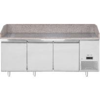 šaldytuvas Picų Stalas Su Granito Apvadu, 3 Durų 375 L 400 W 201x80x88 Cm