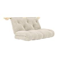 Kreminės spalvos iš kordinio velveto sulankstoma sofa 135 cm Hooked – Karup Design