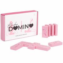 SECRETPLAY 100% GAMES SecretPlay Wooden Domino Game - Couple’s Board Activity, 28 Illustrated Tiles