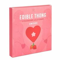 SECRETPLAY COSMETIC Secret Play Heart-Shaped Edible Unisex Thong Strawberry Flavour