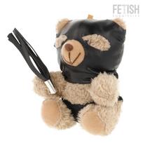 FETISH SUBMISSIVE REBEL TOYS Fetish Submissive Luno Collectible Teddy Bear with Black Mask & Whip