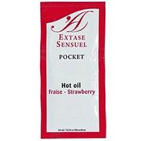 EXTASE SENSUAL Extase Sensual Strawberry Warming Massage Oil with Pheromones 10ml