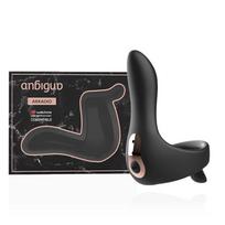 ANBIGUO ANBIGUO Arkadio Wireless Silicone Massager for Glans & Perineum, Black
