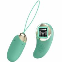 REMOTE CONTROL Pretty Love Mine Green Wireless Intimate Egg with LCD Remote, 10 Modes