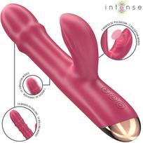 INTENSE HIGH TECH INTENSE Chloe 3-in-1 Multifunction Red Intimate Wellness Device Silicone