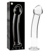 NEBULA SERIES BY IBIZA Ibiza Nebula Series Model 11 Glass Intimate Device Clear 16cm x 3cm