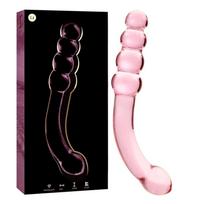 NEBULA SERIES BY IBIZA Ibiza Nebula Series Model 14 Glass Intimate Device Pink 18.5cm