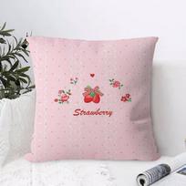 S-Braškė F-gėlės Pagalvės užvalkalas Kvadratinė pagalvė Miegamasis Sofa Laisvalaikio komforto pagalvė Svetainė Namų dekoracija 12x12Inch
