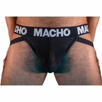 MACHO UNDERWEAR Macho MX25NN Jockstrap Black M - Semi-Transparent Supportive Underwear