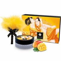 SHUNGA BODY POWER Shunga Edible Body Powder Mango 75g - Sensual Dry Massage Kit with Feather Brush
