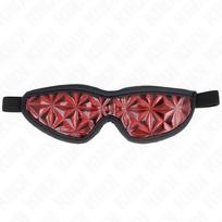 KINK MASKED ALLURE KINK Red Diamond Pattern Eye Mask Adjustable Headband 20.5x6cm