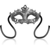 OHMAMA MASKS OHMAMA Venetian Style Silver Mask - Embossed Rigid Design, Unisex