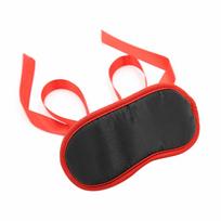 OHMAMA MASKS OHMAMA Black Mask with Red Trim - Adjustable Polyester Accessory