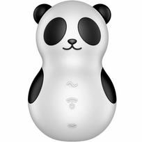 SATISFYER AIR PULSE Satisfyer Pocket Panda Air Pulse & Vibration Device Black-White Compact