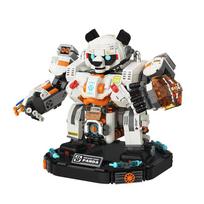 1786PCS Panda Mecha Building Blocks Robot Toys Educational Model Assembly Toys For Boys Kids Christamas Gifts No box black