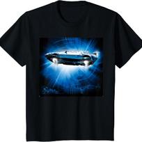 Kids Back To The Future - Flying DeLorean T-Shirt T-Shirt S juoda