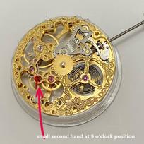 Analoginis tuščiaviduris skeletas 6497 ST3600 laikrodžio mechanizmas, pakeičiantis mažą sekundrinę rodyklę 9 valandos rankinio mechanizmo priedais United States