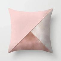 40X40/45X45CM Rožinio aukso rožinės geometrinio rašto pagalvės užvalkalai Modernūs skandinaviški svetainės dekoratyviniai pagalvių dėklai Sofos mesti pagalvės 12x12Inch