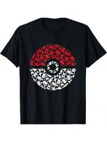 Pokémons - Pokeball Pikachus Pattern T-Shirt S juoda