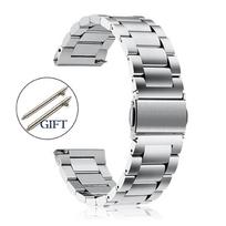 20 mm 22 mm titano apyrankė Huawei Watch GT/2/3/Pro laikrodžiui, nerūdijančio plieno apyrankė Huawei Watch 46 mm 42 mm/Samsung Watch 3/4/5 laikrodžiui 18mm sidabras