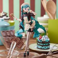 21cm Hatsune Miku Figūrėlė Hatsune Miku Šokolado Konditeris Figūrėlių Kolekcija Luminasta Serija Ko Modelis Žaislas Dovana Individualizuota balta