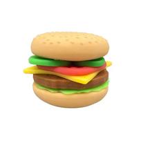 Creative Simulation Burger DIY Stress Relief Toys Funny Food Combo Set Squishy Pinch Squeeze Toy DIY Handmade Hamburger oranžinė
