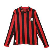 Puma spalvų blokų dryžuoti patogūs futbolo marškinėliai, kasdieniai, drėgmę sugeriantys, greitai džiūstantys, ilgomis rankovėmis T-shirt, AC Milan 125-mečio leidimas 77505204 XXL