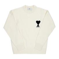 Ami Didelės Širdies Logotipo Intarsijos Megztinis   Uks838 018 151 UKS838 018 151 (XL)