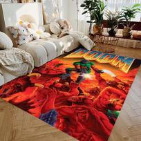 Doom Albumo Viršelio Kilimas, Hip-Hop Albumo Viršelio Dekoracija MF DOOM Hip-hop Grupės Muzika Dekoratyvinis Kilimas Modernūs Namai Populiarus Kilimas 40x60cm