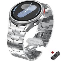 Stainless Steel Strap for Samsung Galaxy Watch 7 6 5 4 40mm 44mm 6 Classic 43mm 47mm No Gaps Metal Band 5Pro 45mm Quick Bracelet Galaxy 7 40mm 44mm sidabras