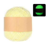 DIY Glow in the Dark Yarn Polyester Luminous Chunky Knitting Wool Yarn geltona