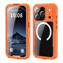 IP68 Shellbox Visiškai atsparus vandeniui telefono dėklas IPhone Air 17 Pro Max Telefonui Magnetinis Belaidis Įkrovimas Magsafe Povandeninis Dangtelis iPhone17 juoda