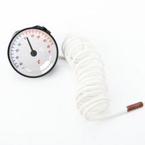 Ciferblatinis termometras su kapiliariniu vamzdeliu, skirtas buitiniam naudojimui, vidaus temperatūros matuoklis -40~+40℃/10-120℃ šaldytuvams, orkaitėms