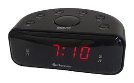Denver CR-430MK2 - radijo žadintuvas su PLL FM radiju, Denver juoda