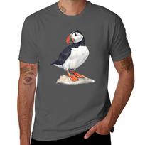 Jūrinio paukščio artas. Marškinėliai mieli drabužiai būtinas t-shirt marškiniai grafiniai oversized vintažiniai marškinėliai vyrai S