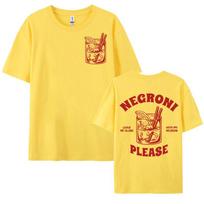 Negroni Prašau Vintažiniai Streetwear Marškinėliai Juokingi Kokteilių Gėrimai Mielos Grafinės Viršutinės Dalys T-shirt Unisex Mados Laisvalaikio Marškinėliai S