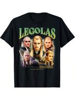 Žiedų Valdovai - Žiedo Brolija Legolas Elfas Marškinėliai S juoda