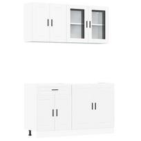 Virtuvinių spintelių komplektas, 4 dalių, Kalmar, balta CFE98401