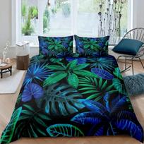 Palmių Lapai Bananų Lapai Patalynės Komplektas Viengulis Twin Dvigulis Queen King Cal King Dydžio Lovos Patalynės Komplektas 70x133cm