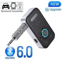 Bluetooth 6.0 adapteris belaidis garso siųstuvas-imtuvas automobiliui, muzikai, ausinėms, garsiakalbiui, AUX garso adapteris su 3,5 mm lizdu