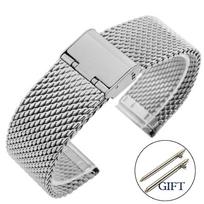 1.0 Mesh Milanese Strap for Omega Milanese Bracelet for Casio Stainless Steel Watch Bracelet for DW for Seiko Wristbelt 18/20mm 18mm sidabras