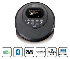 Lenco CD-500BK - Discman su Bluetooth ir DAB+/FM radiju, Lenco juoda