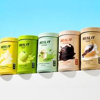 [14 porcijų] Dietos valdymo baltyminis kokteilis 560g (5 skoniai) (Pistacijos, Melionas, Šokoladas, Bananas, Kava) 1 large box of chocolate