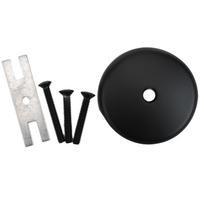 Robust Brass Bathtub Overflow Cover with 3 Screws for Easy Replacement Black
