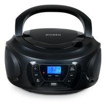 Bigben CD62NUSBBT - nešiojamas CD/MP3 grotuvas, USB su FM radiju ir Bluetooth, juodas, BigBen