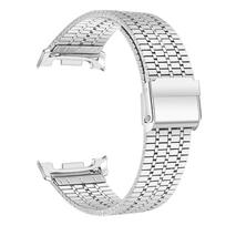 Skirta Samsung Galaxy Watch 8 Classic 46mm apyrankė Nerūdijančio plieno juosta Correa laikrodžiui 8 40mm 44mm Metalinė laikrodžio apyrankė Pakeičiama apyrankė Watch 8 40-44-46mm sidabras