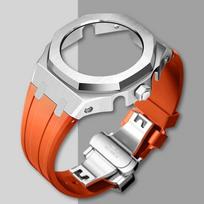 Naujas „Gen5 Casioak“ nerūdijančio plieno dėklas, skirtas „G-Shock GA2100 Mod Kits“ modifikavimo rinkinio metalo rėmelio guminė juosta, skirta GA2110 GAB2100 For GA2100 GAB2100
