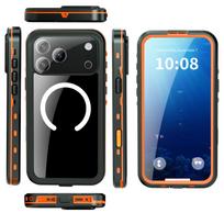 Shellbox IP68 Magnetinis Vandeniui Atsparus Telefono dėklas Plaukimui & Nardymui - Suderinamas su IPhone 17/17AIR/17Pro/17Promax iPhone17 juoda
