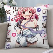 Anime Sexy Girl Pillow Case Short plush Double-sided Print Square Throw Pillow Covers Sofa Home Cushion Decor 12x12Inch